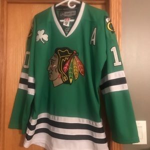 St Patrick’s Day Patrick Sharpe Blackhawks Jersey
